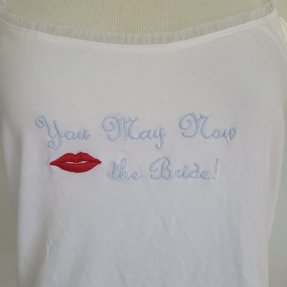 Cinema Etoile Bridal Set Cami & Boyshort Size M Medium Bride Wedding Ruffle NWT - Picture 3 of 16